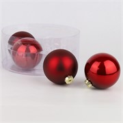 Staklene kuglice 10cm/4kom - bordo P/M