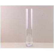 Staklo vaza cilindar h50d10cm šlif