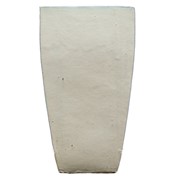 Keramička posuda glazirana četvrtasta h78 d42cm staro bijela