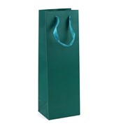Vrećica 12x9cm h36cm 210g za bocu military blue