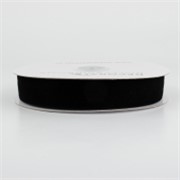 Traka pliš 25mm/10m crna 030