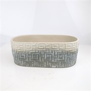 Cement posuda oval 40x18xh15cm siva