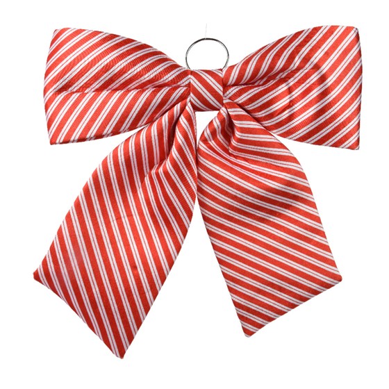 Mašna candy stripe 58x3xh62cm crvena/bijela