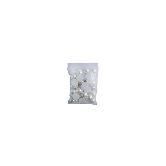 Perle polovica 20mm 100g - bijela