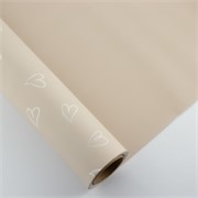 Charm folija Srca manja rola 58cm/15m - tortora