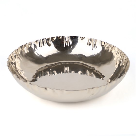 Metalna posuda d36xh9cm srebrna