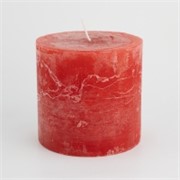 Svijeća frost 10xh9,5cm - crvena