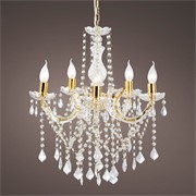 Luster s kristalima d50cm h58cm bijela