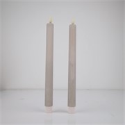 LED svijeća pencil x2kom d2,2  h29cm - toplo siva