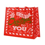 Vrećica polister božićna 50x18xh40cm crvena