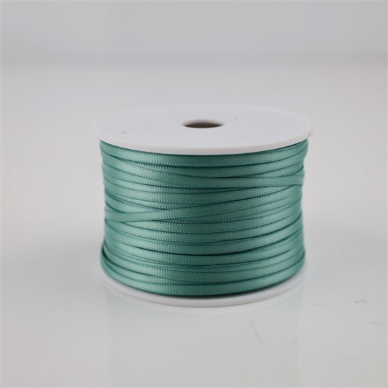 Traka saten 3mm/100m premium celadon zelena 564