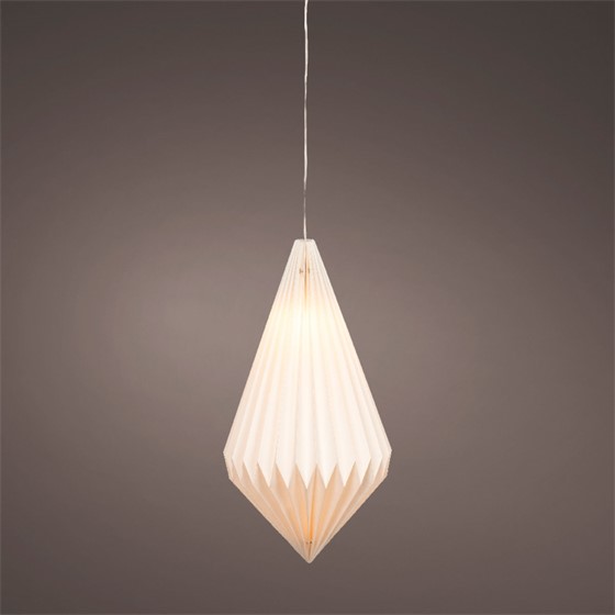 Svjetiljka papirna d16cm h43cm WW 8/16 timer bijela