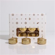 Svijeće plutajuće x12kom d5 h3,5cm - zlatna