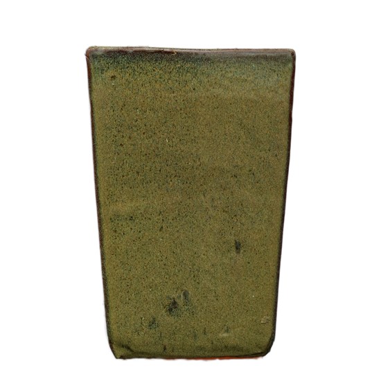 Keramička posuda glazirana četvrtasta h46 d32cm siva/smeđa/žuta