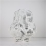 Vaza keramička h32,5cm d29,5cm rupice bijela