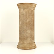 Stup - metal 33x33xh71cm siva/sv.smeđa