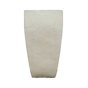 Keramička posuda glazirana četvrtasta h52 d27cm staro bijela