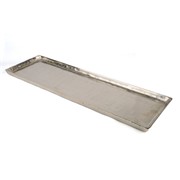 Pladanj metalni 69x21xh2cm srebrna