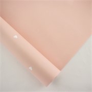 Charm folija Srca mini rola 58cm/15m - dusty roza/bijela srca