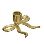 Svijećnjak metal mašna 12x9xh5cm zlatna