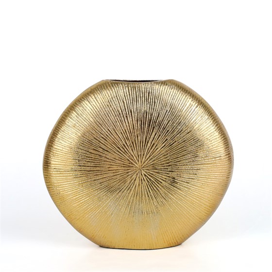 Vaza metalna sun 30x9xh27cm zlatna