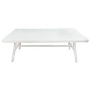 Stol Valencia, alu 100x200x75cm bijela