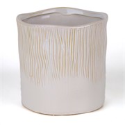 Keramička posuda glazirana h16cm d16cm prljavo bijela