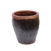 Keramička posuda glazirana h41 d39cm smeđa