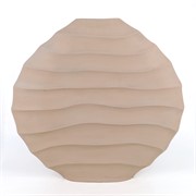 Vaza metalna flat spiral 60x13x56cm ivory