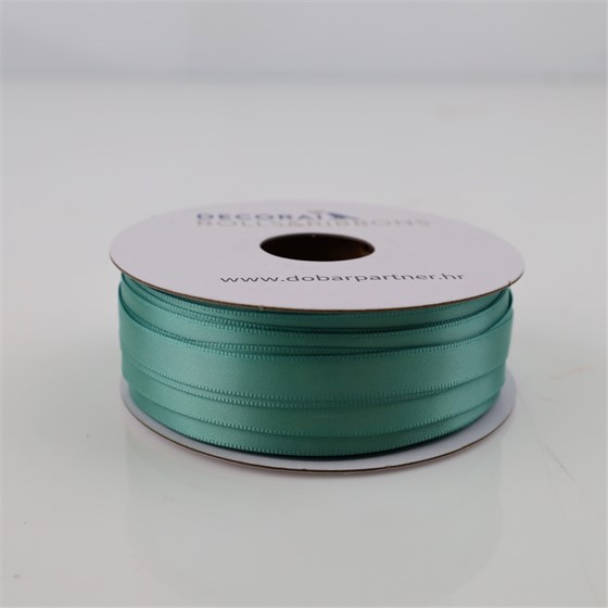 Traka saten 10mm/50m premium celadon zelena 564