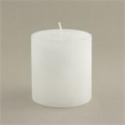 Svijeća frost 6,8xh7,2cm - bijela