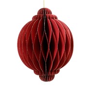 Ukras papirni lukovica 15xh20cm crvena