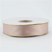 Traka saten s zl.rubom 25mm/41,1m cameo roza