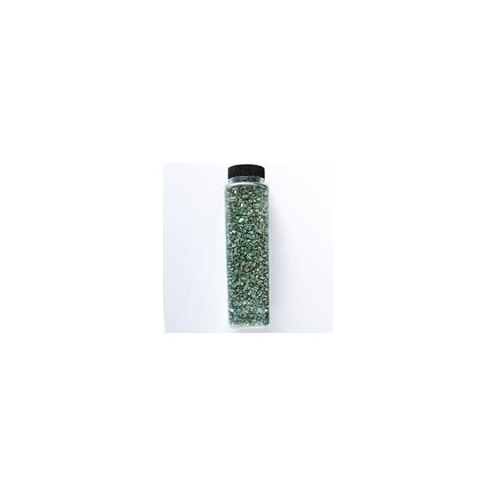 Staklo drobljeno 550g-metalik t.zelena