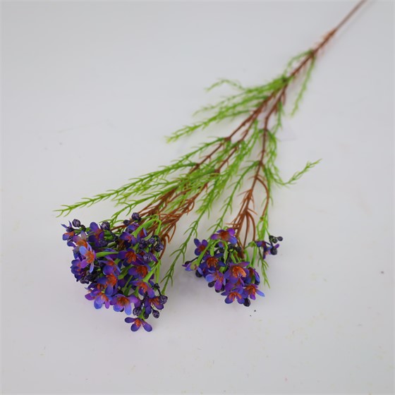 Wax flower 78cm plava/ljubičasta