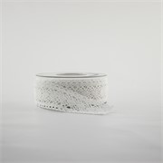 Traka čipka 40mm/10m bijela 01