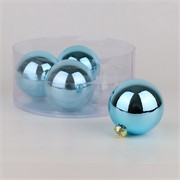 Staklene kuglice 10cm/4kom - antique plava S