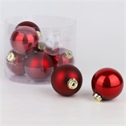 Staklene kuglice 8cm/8kom - bordo P/M