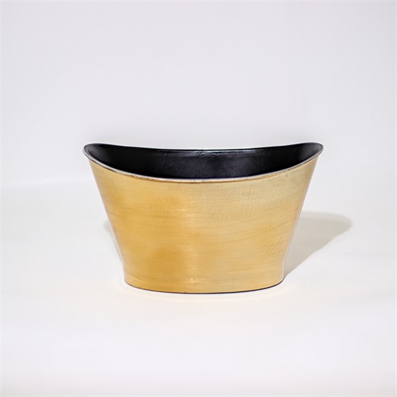 Posuda plastika 26,5x17,5cm h15,5cm sv.zlatna