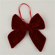 Mašna velvet 15xh17cm burgundy
