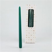 Svijeća konus x8kom d2,1 h30cm - t.zelena