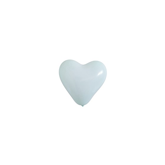 Baloni srce pastel 28cm, 50kom - pastel plava