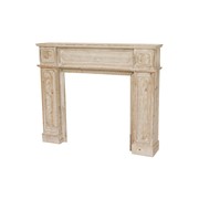 Kamin dekoracija 120x23xh101cm natur/bijela