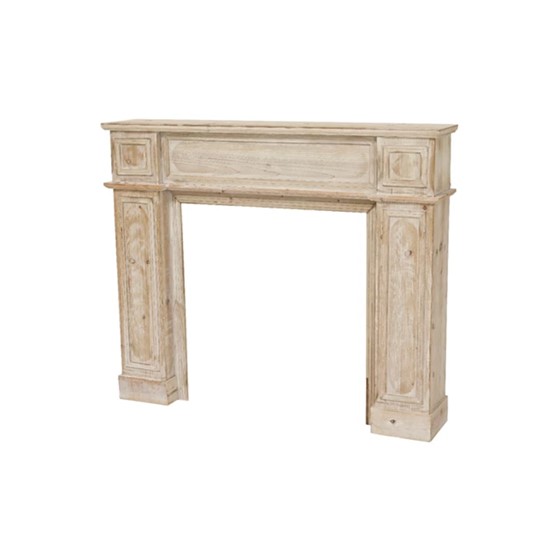 Kamin dekoracija 120x23xh101cm natur/bijela
