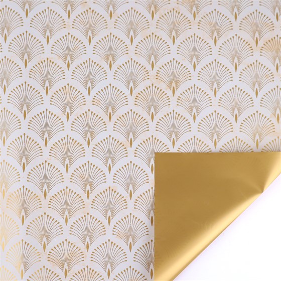 Arak kartopak Dandy Artdeco 70x100cm 10kom bijela/zlatna