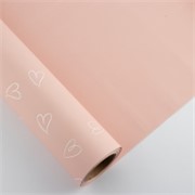 Charm folija Srca manja rola 58cm/15m - puder roza