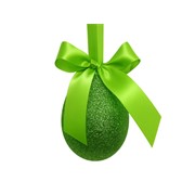 Jaje s mašnom gliter 10cm zelena