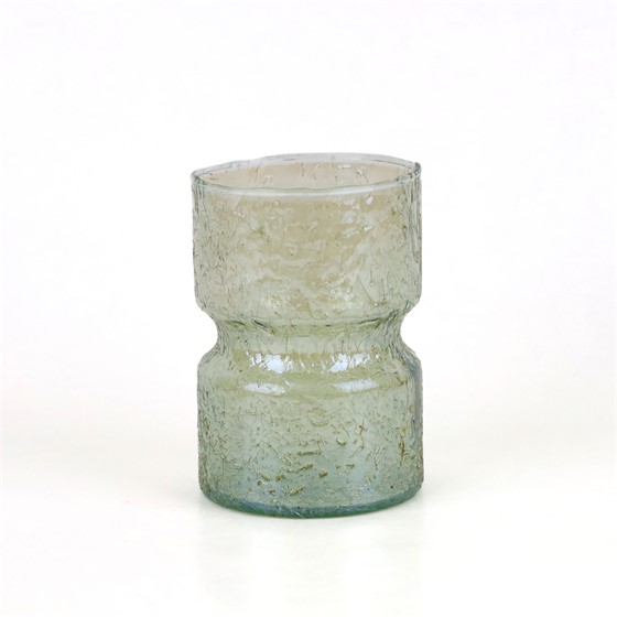 Staklo vaza h15cm d11cm sjaj zelena