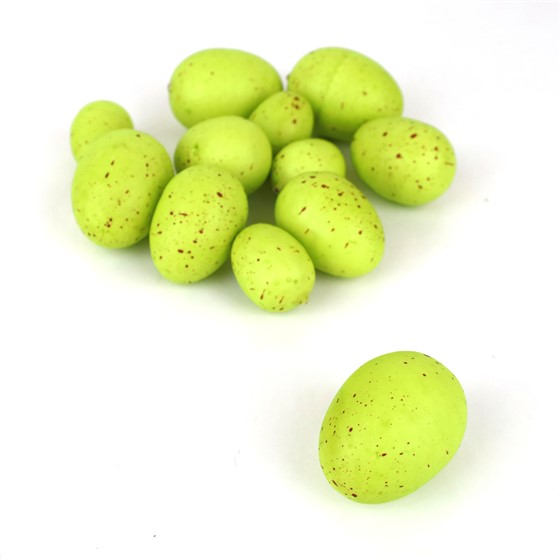 Jaja plastična 4/5/5,5cm x12kom sv.zelena