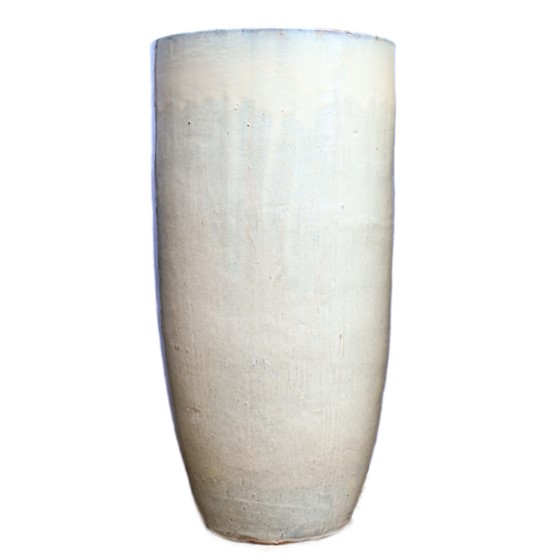 Keramička posuda glazirana h80 d39cm staro bijela